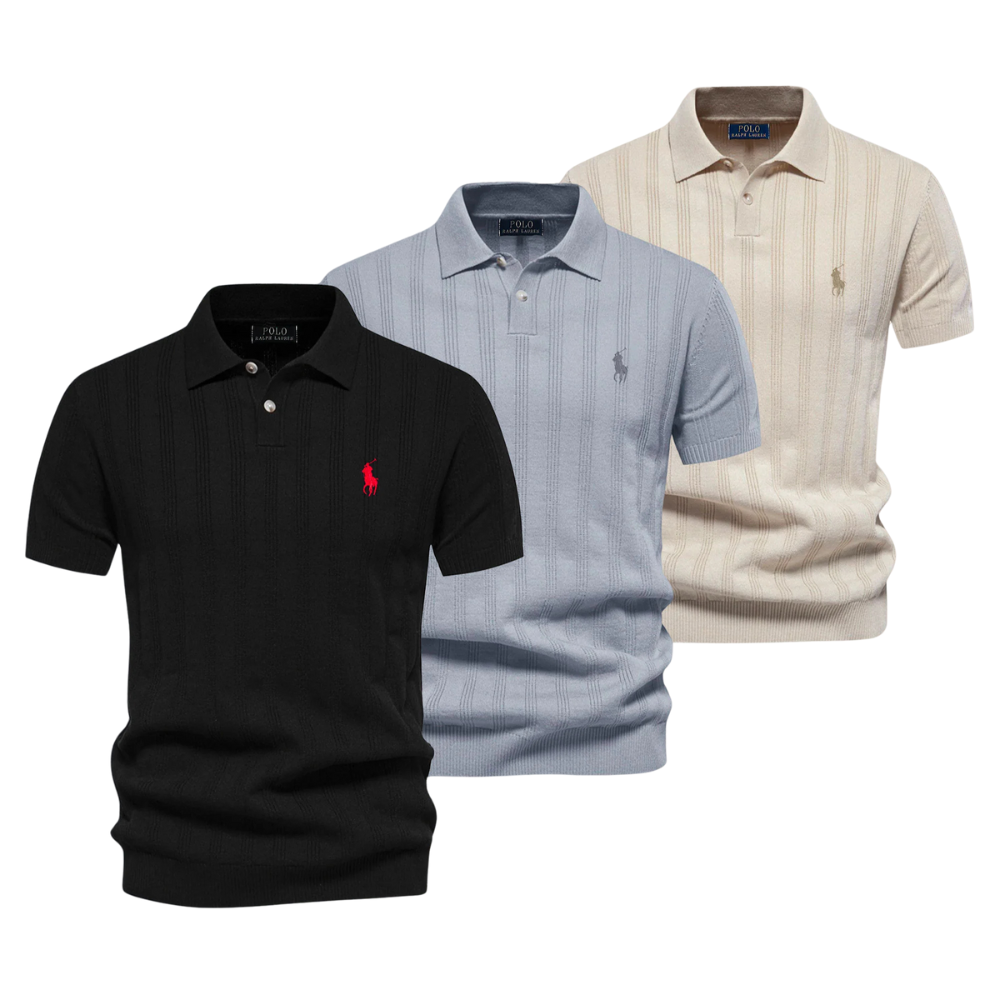 Polo testurizzata RL da uomo
