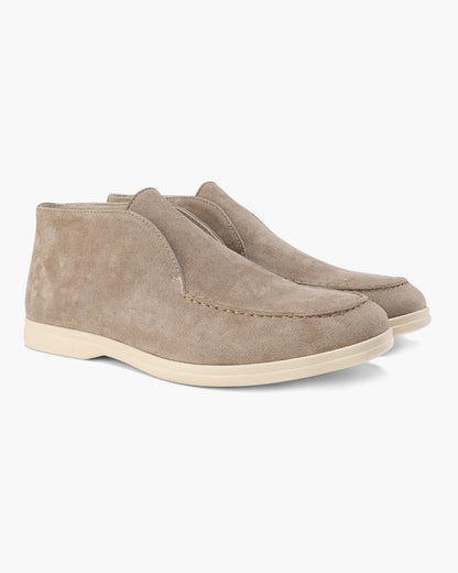Mocassini alti in pelle scamosciata Old Money