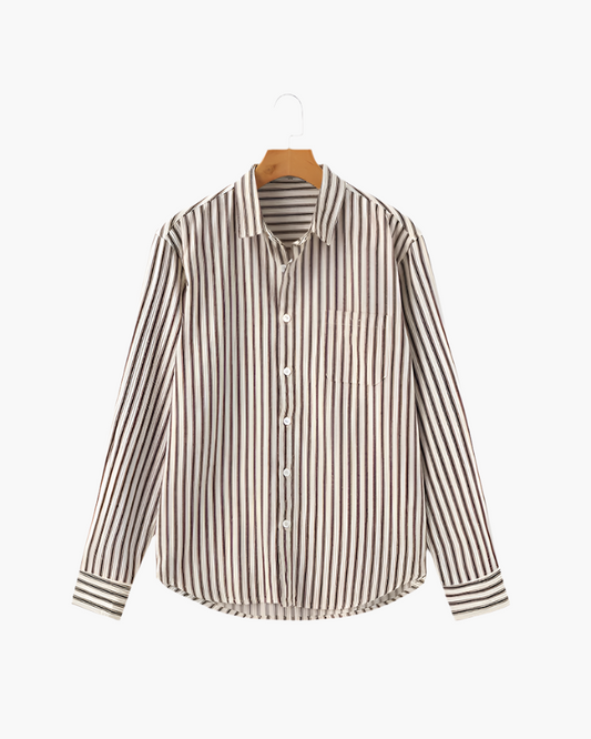 Camicia a righe da uomo
