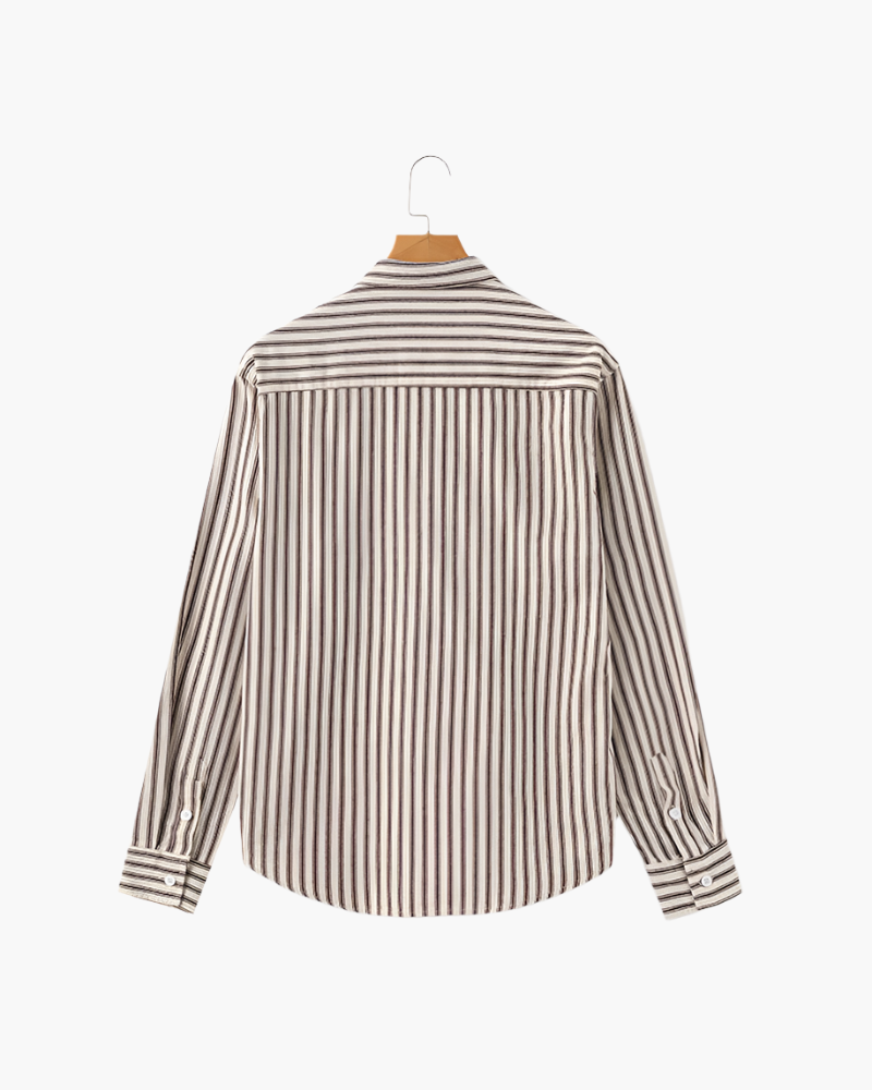 Camicia a righe da uomo