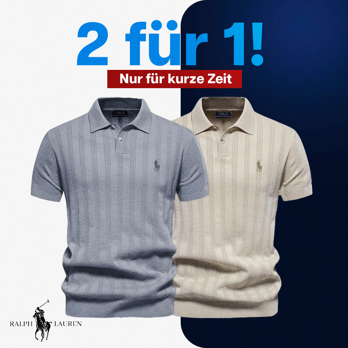 Polo texturizzato per uomini RL - stock limitato