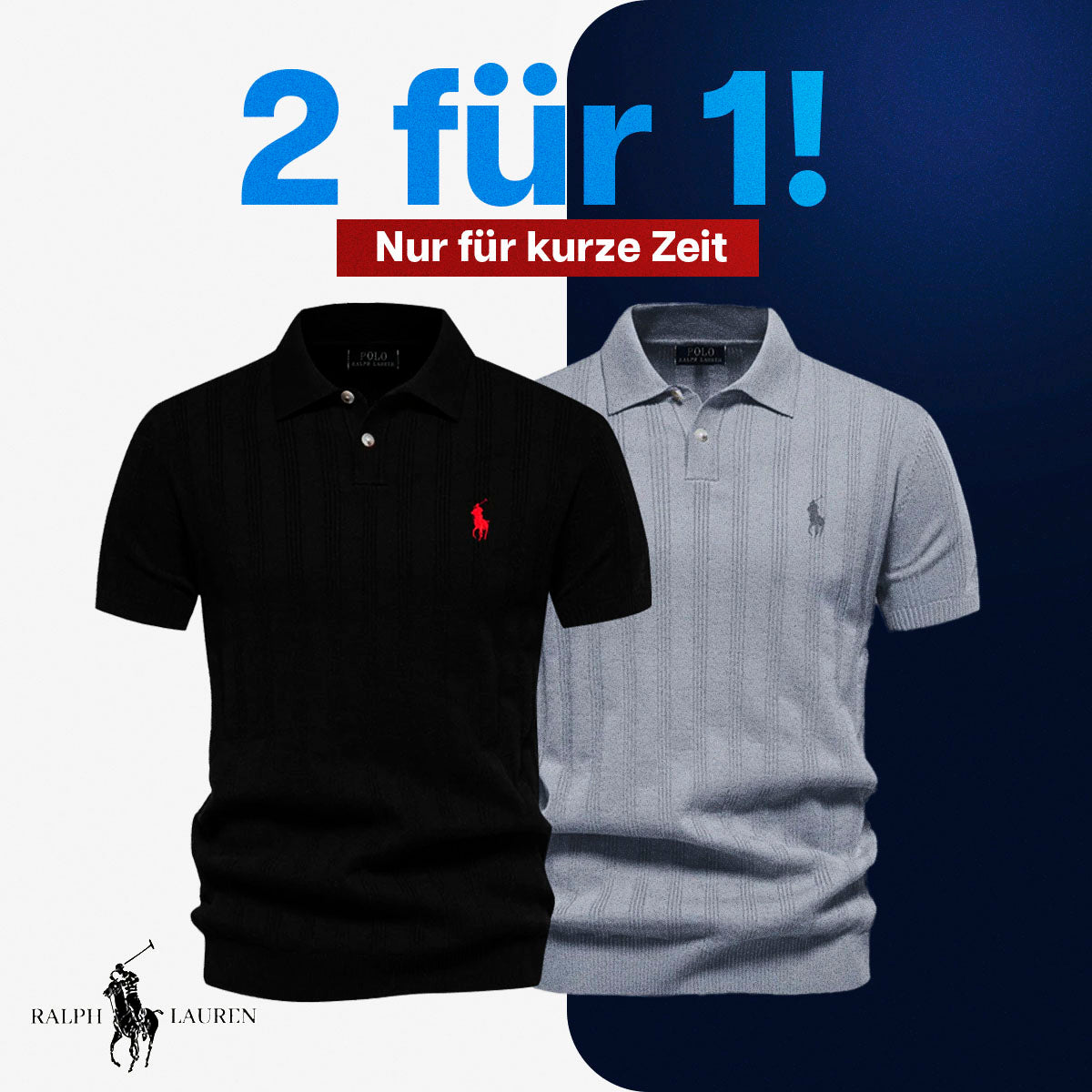 Polo texturizzato per uomini RL - stock limitato