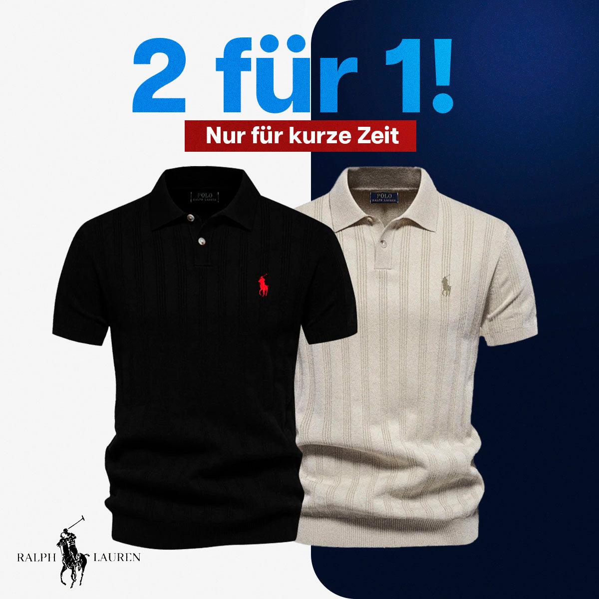 Polo texturizzato per uomini RL - stock limitato